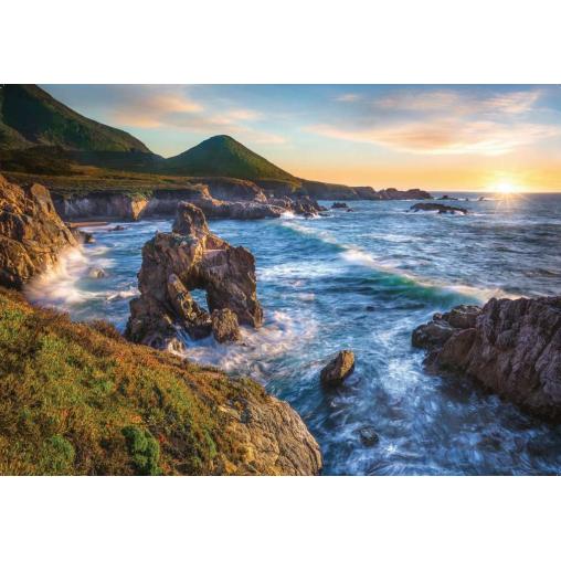 Puzzle Ravensburger Atardecer en Big Sur de 1000 Piezas