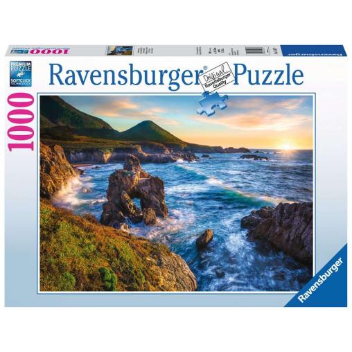 Puzzle Ravensburger Atardecer en Big Sur de 1000 Piezas