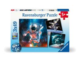 Puzzle Ravensburger Aventuras en el Espacio de 3x49 Piezas