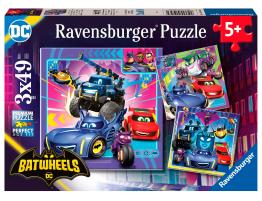 Puzzle Ravensburger Batwheels de 3x49 Piezas