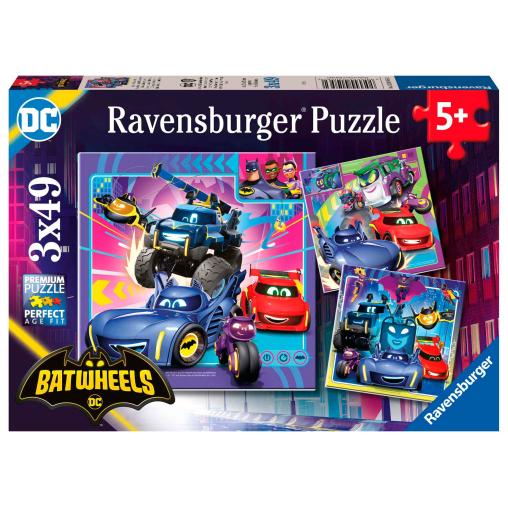 Puzzle Ravensburger Batwheels de 3x49 Piezas