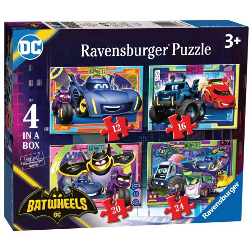 Puzzle Ravensburger Batwheels Progresivo de 12+16+20+24 Pzs