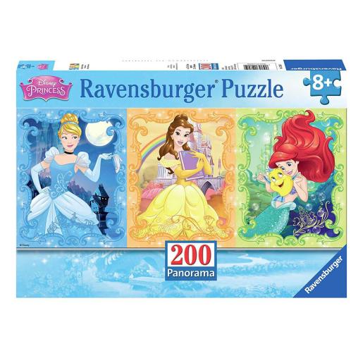 Puzzle Ravensburger Bellas Princesas Disney Panorama, 200 Pzs