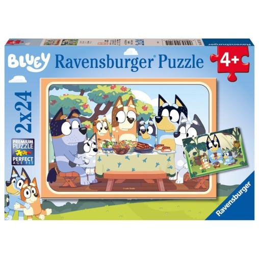 Puzzle Ravensburger Bluey de 2x24 Piezas