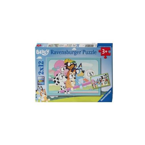 Puzzle Ravensburger Bluey de 2x12 Piezas