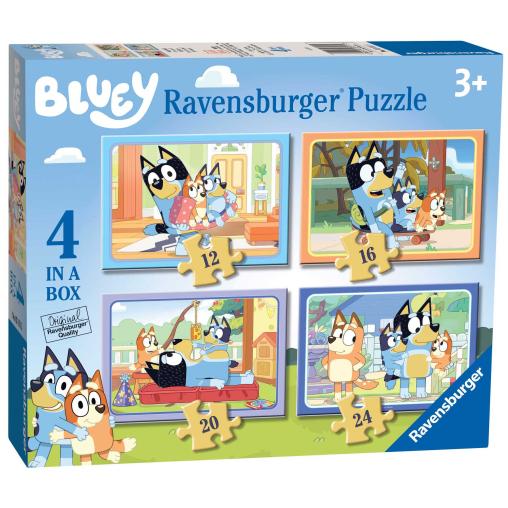 Puzzle Ravensburger Bluey Progresivo de 12+16+20+24 Piezas