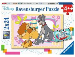 Puzzle Ravensburger Cachorros Favoritos de Disney de 2x24 Pieza