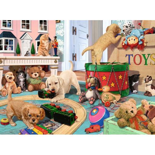 Puzzle Ravensburger Cachorros Juguetones XXL de 150 Piezas