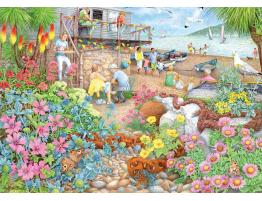 Puzzle Ravensburger Cafetería en la Playa de 1000 Piezas