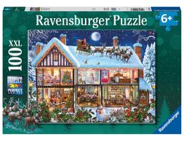 Puzzle Ravensburger Casa de Navidad XXL de 100 Piezas