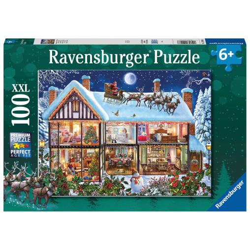 Puzzle Ravensburger Casa de Navidad XXL de 100 Piezas