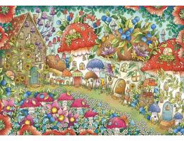 Puzzle Ravensburger Casas de Setas Florales de 1000 Piezas