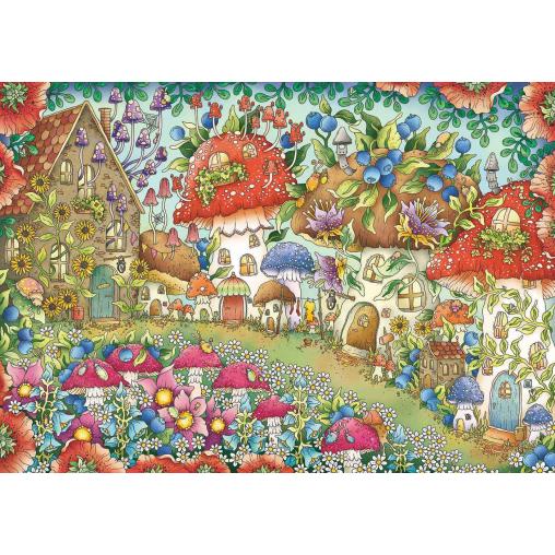 Puzzle Ravensburger Casas de Setas Florales de 1000 Piezas