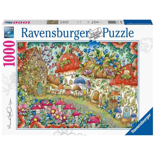 Puzzle Ravensburger Casas de Setas Florales de 1000 Piezas