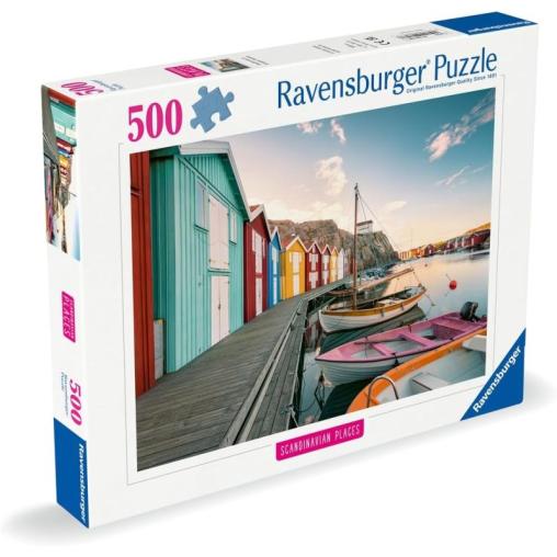 Puzzle Ravensburger Casetas de Botes en Smogen de 500 Piezas