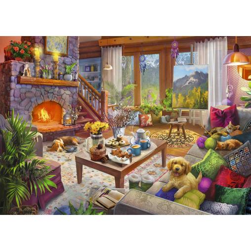 Puzzle Ravensburger Casita Acogedora de 1000 Piezas