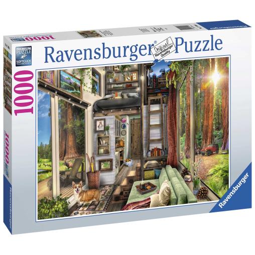 Puzzle Ravensburger Casita Entre Secuoyas de 1000 Piezas