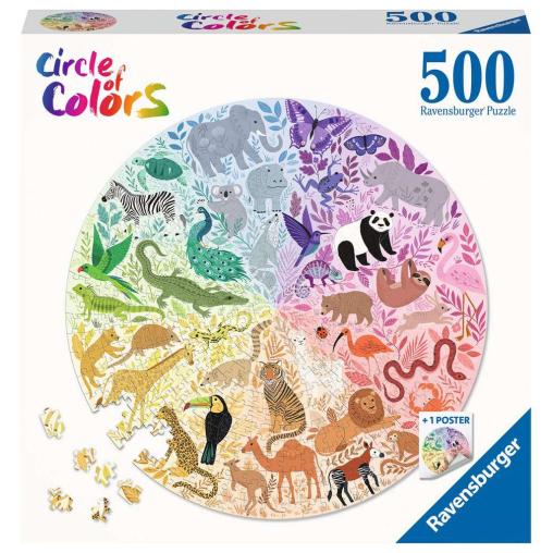 Puzzle Ravensburger Circular Animales de 500 Piezas