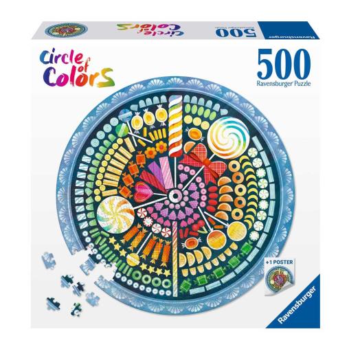 Puzzle Ravensburger Circular Caramelos de 500 Piezas