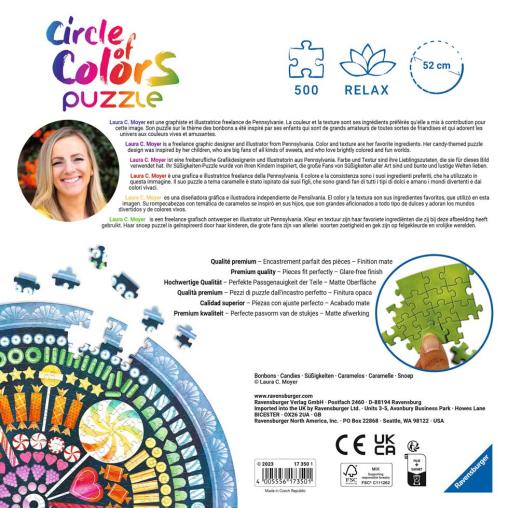 Puzzle Ravensburger Circular Caramelos de 500 Piezas