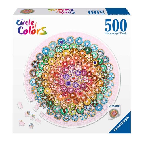 Puzzle Ravensburger Circular Donuts 500 Piezas