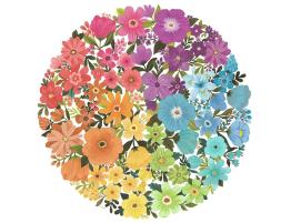 Puzzle Ravensburger Circular Flores de 500 Piezas