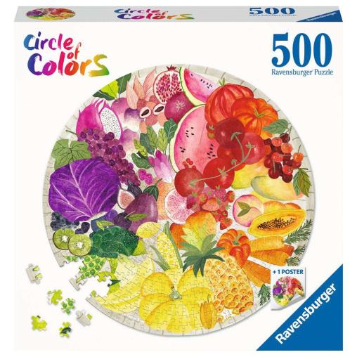 Puzzle Ravensburger Circular Frutas y Legumbres 500 Piezas