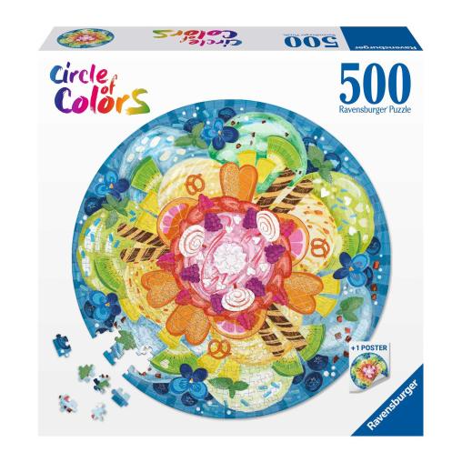 Puzzle Ravensburger Circular Copa de Helado de 500 Piezas