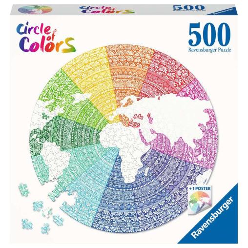 Puzzle Ravensburger Circular Mandala de 500 Piezas