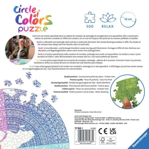 Puzzle Ravensburger Circular Mandala de 500 Piezas