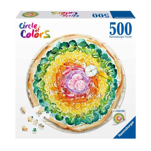 Puzzle Ravensburger Circular Pizza 500 Piezas