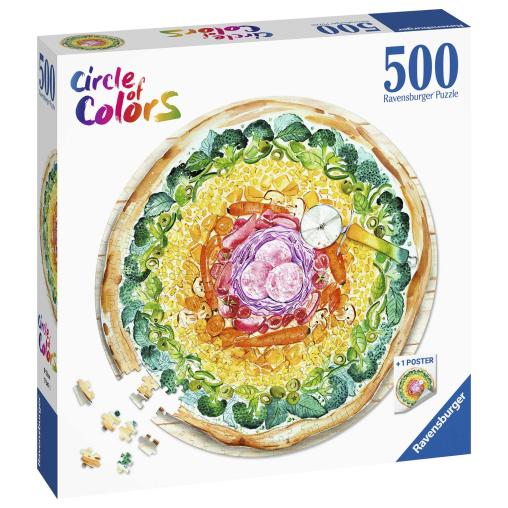 Puzzle Ravensburger Circular Pizza 500 Piezas