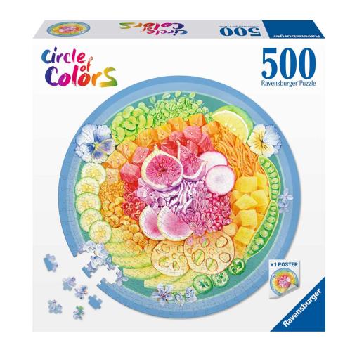 Puzzle Ravensburger Circular Poke Bowl de 500 Piezas