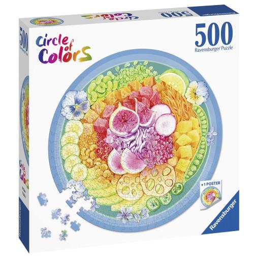 Puzzle Ravensburger Circular Poke Bowl de 500 Piezas