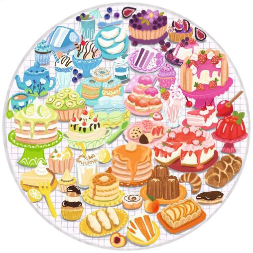 Puzzle Ravensburger Circular Postres de 500 Piezas