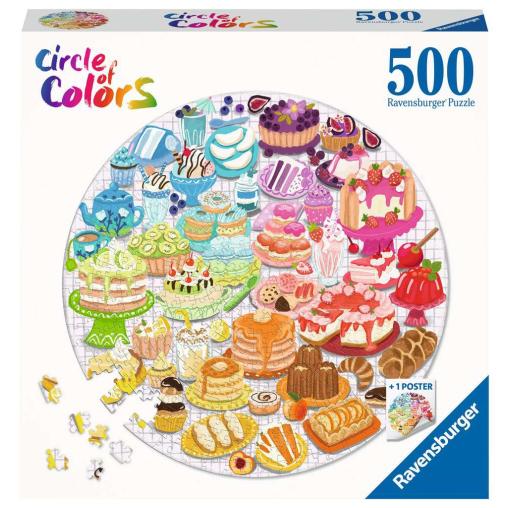 Puzzle Ravensburger Circular Postres de 500 Piezas