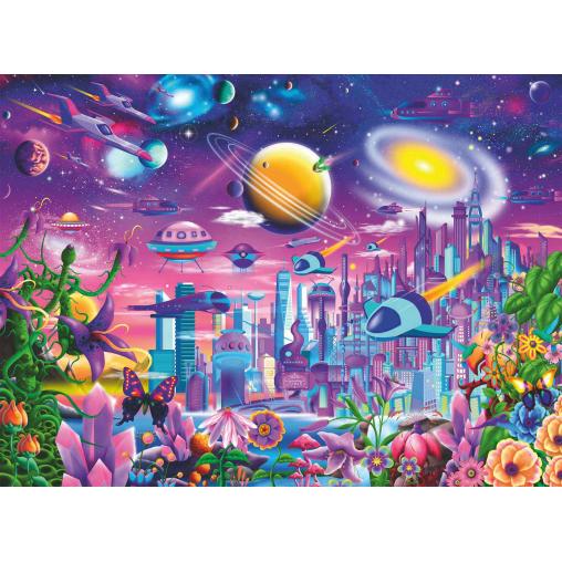 Puzzle Ravensburger Ciudad Cósmica XXL de 200P