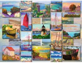 Puzzle Ravensburger Collage Costero de 1500 Piezas