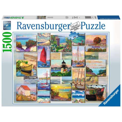 Puzzle Ravensburger Collage Costero de 1500 Piezas