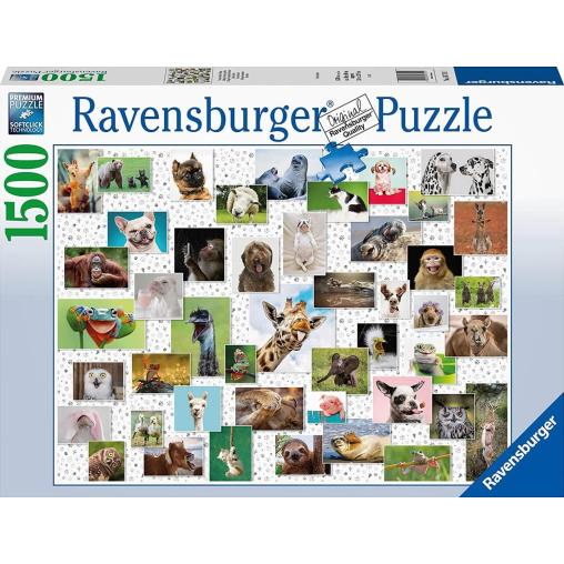 Puzzle Ravensburger Collage de Animales Divertidos de 1500 Piez