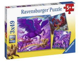 Puzzle Ravensburger Criaturas Mitológicas de 3x49 Piezas