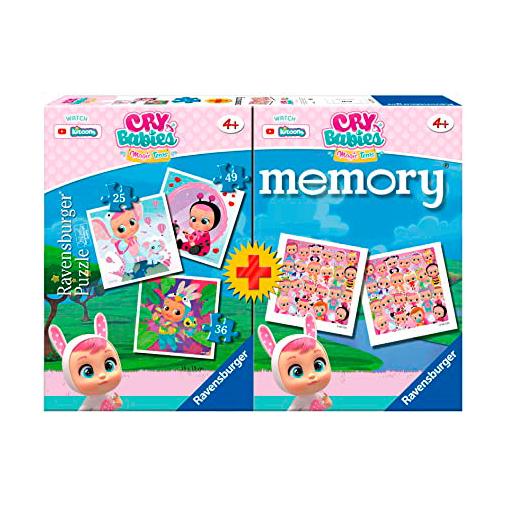 Puzzle Ravensburger Cry Babies 25+36+49 + Memory