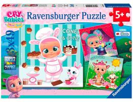 Puzzle Ravensburger Cry Babies de 3x49 Piezas