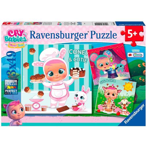 Puzzle Ravensburger Cry Babies de 3x49 Piezas