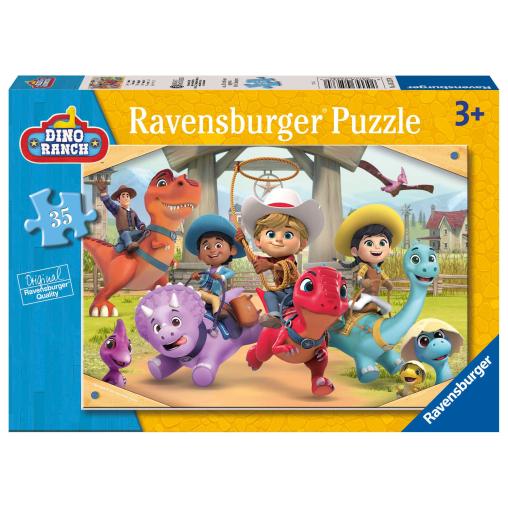 Puzzle Ravensburger Dino Ranch de 35 Piezas