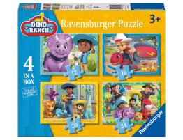 Puzzle Ravensburger Dino Ranch Progresivo de 12+16+20+24 Piezas