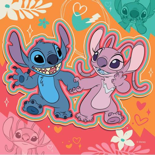 Puzzle Ravensburger Disney Stitch de 3x49 Piezas