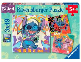 Puzzle Ravensburger Disney Stitch de 3x49 Piezas