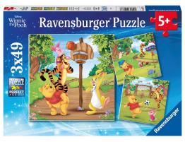 Puzzle Ravensburger Disney Winnie The Pooh de 3x49 Piezas