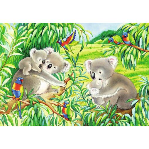 Puzzle Ravensburger Dulces Koalas y Pandas de 2x24 Piezas